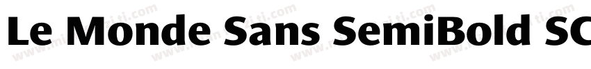 Le Monde Sans SemiBold SC 2字体转换